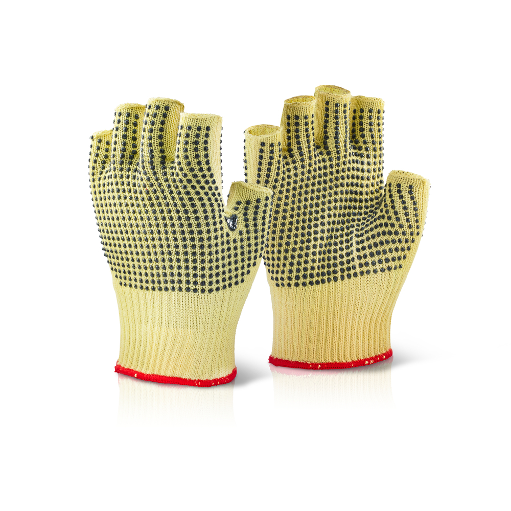C-Safe KFLGMWD Yellow 10% Polyvinyl Chloride, 90% Reinforced Fibre Glove, Size 10, Latex Coating