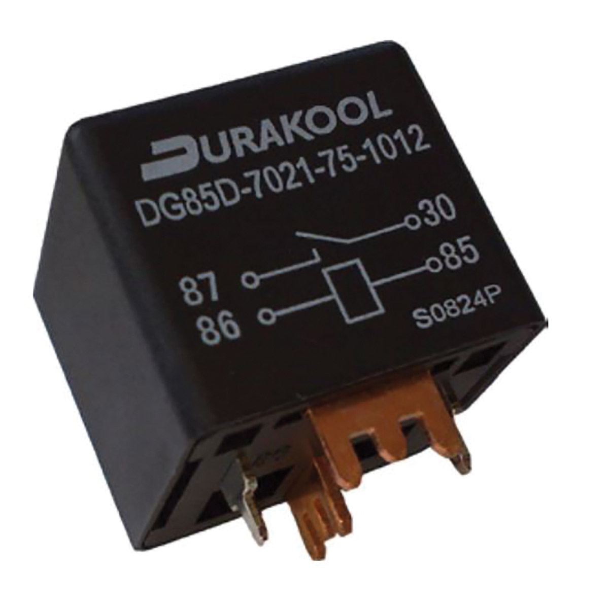 Durakool PCB Mount Power Relay, 12V dc Coil, SPST