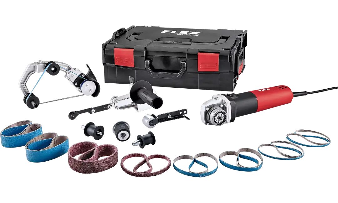 Flex TRINOX BRE 8-4 Corded Belt Sander, French 2 Pin Plug