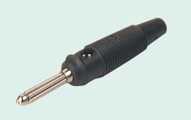 Hirschmann Test & Measurement Black Male Banana Plug, 4 mm Connector, Solder Termination, 30A, 30 V ac, 60V dc, Gold