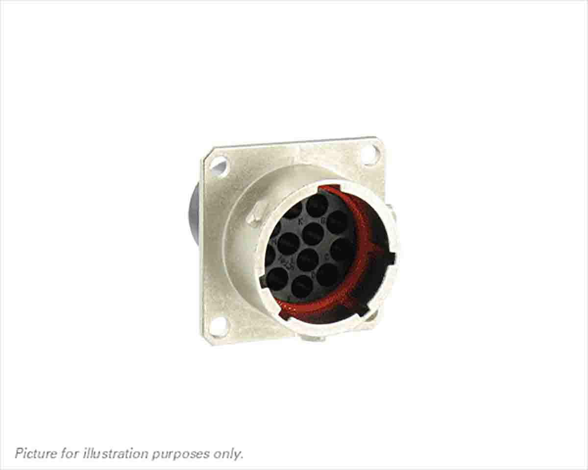 Souriau Sunbank by Eaton Circular Connector, 12 Contacts, Flange, Standard Connector, Plug, Male, IP68, IP69K, UT0