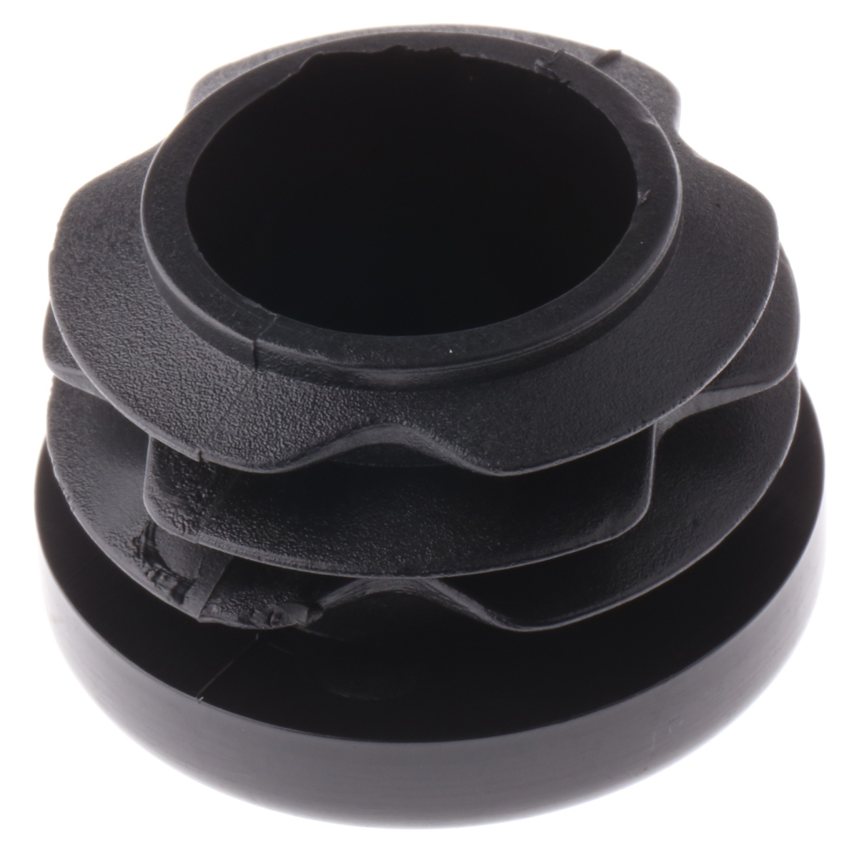 RS PRO Black Round Tube Plug