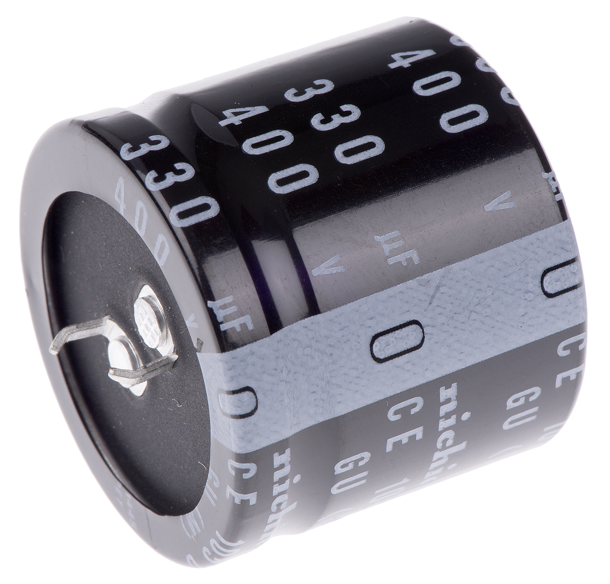 Nichicon 330μF Aluminium Electrolytic Capacitor 400V dc, Snap-In - LGU2G331MELC