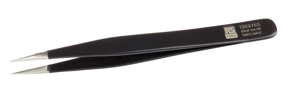 RS PRO 120 mm, Stainless Steel, ESD Tweezers