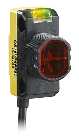 Banner Retroreflective Photoelectric Sensor, Barrel Sensor, 3.5 m Detection Range