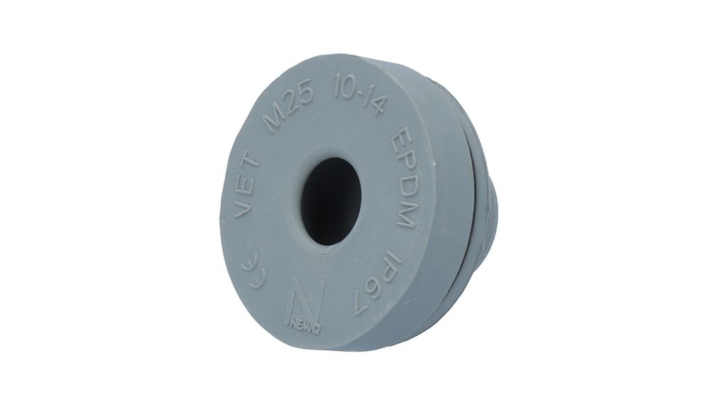 NEMIQ VET Grey EPDM Rubber 58mm Round VET M50 GR EPDM