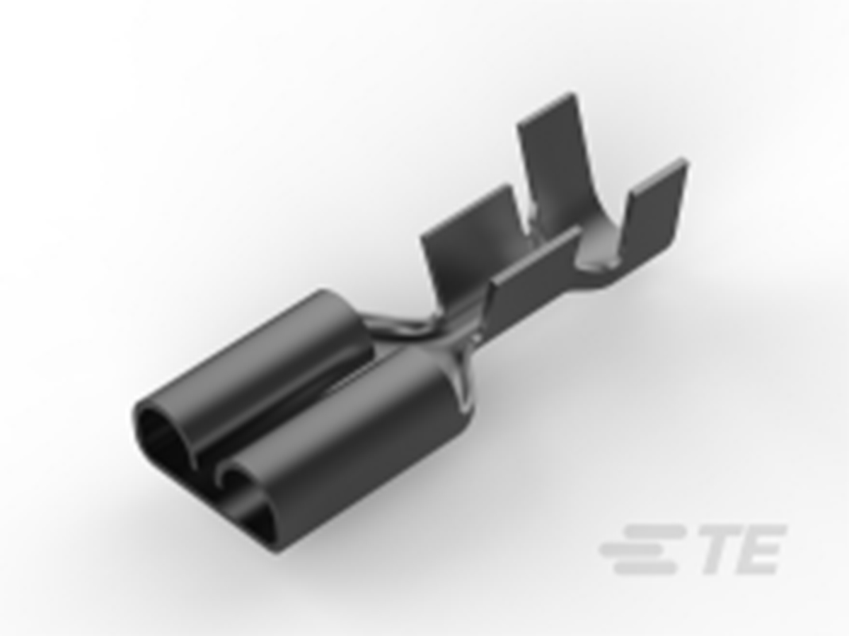 TE Connectivity FASTIN-FASTON .250 Uninsulated Female Spade Connector, Receptacle, 7.49 x 3.3mm Tab Size, 0.82mm² to