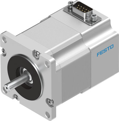 Festo EMMS-ST Series Hybrid Stepper Motor, 0.8Nm Torque, 48 V, 1.8°, 6.35mm Shaft
