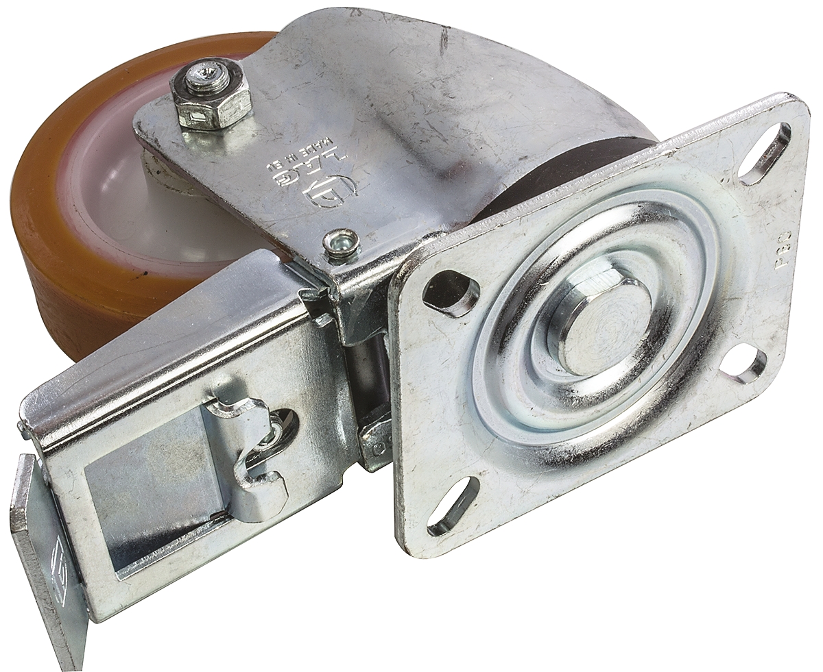 LAG Braked Swivel Castor Wheel, 200kg Capacity, 100mm Wheel