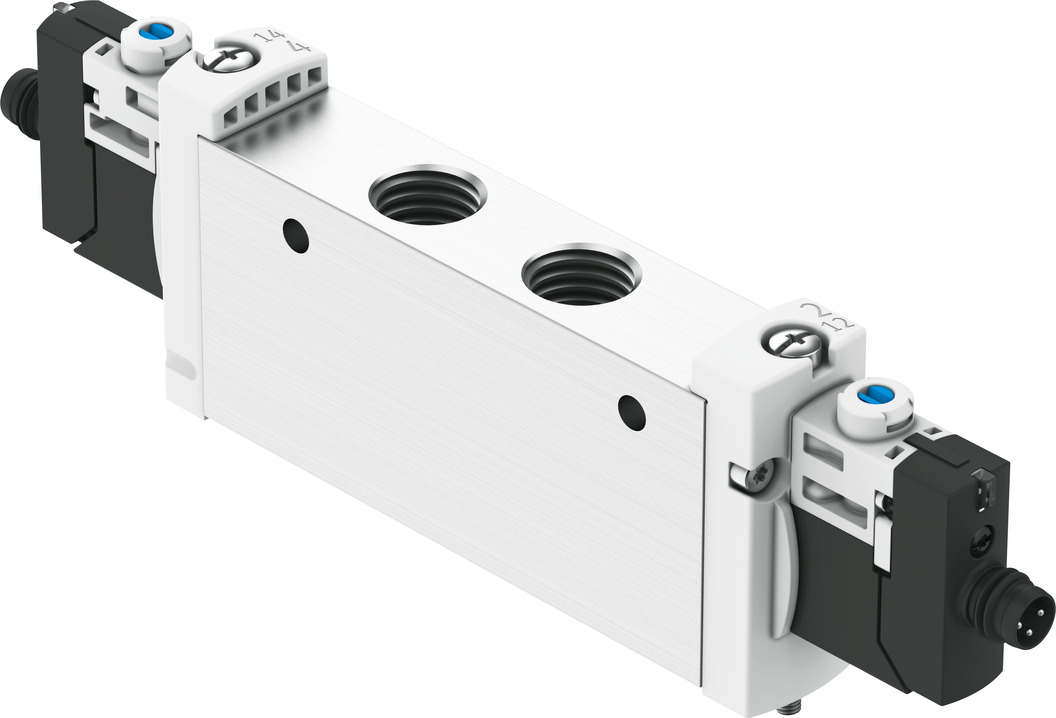 Festo 5/2 Solenoid Valve - Solenoid G 1/4 VUVG Series 24V dc, 8031533