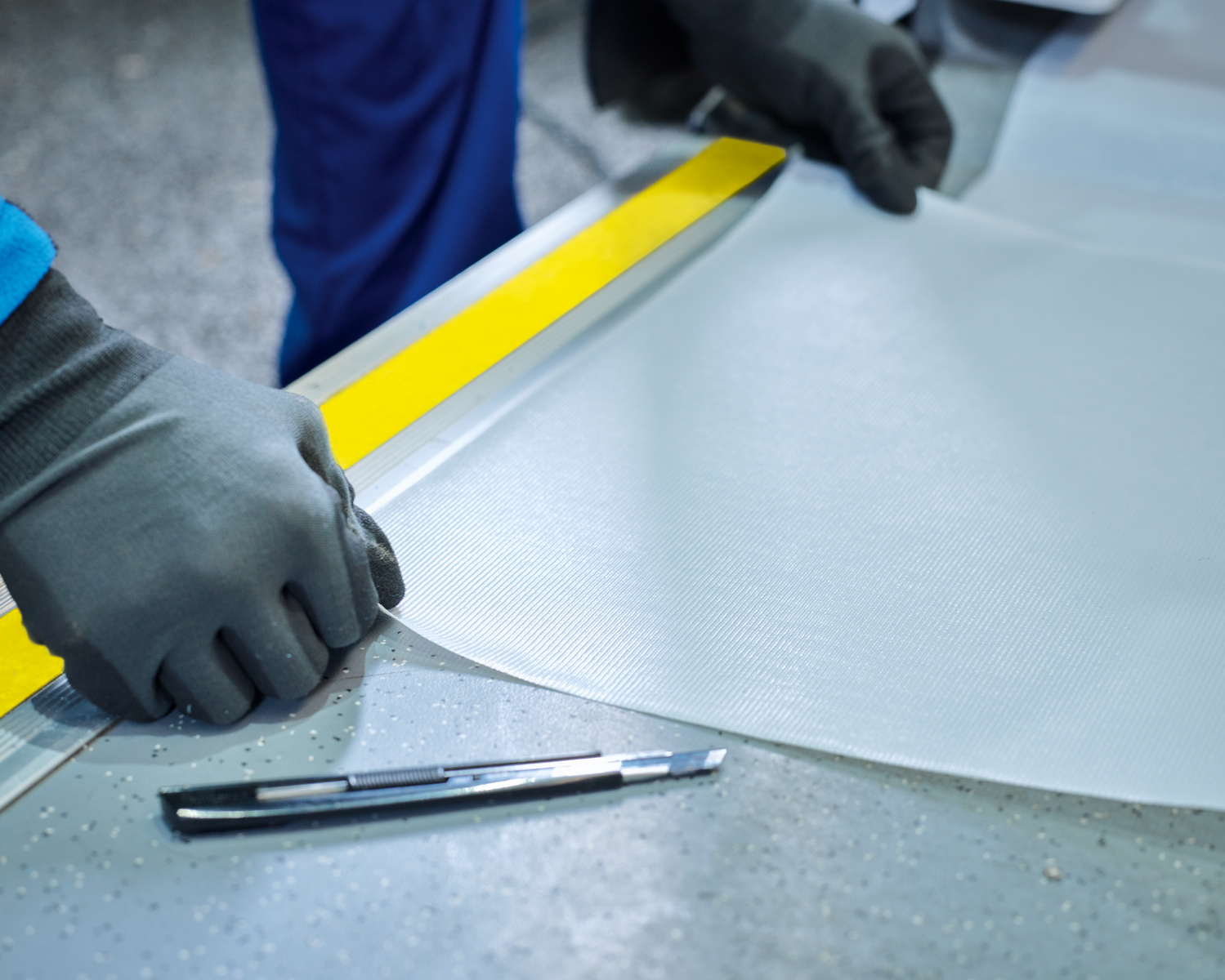 Tesa Transparent Anti-Slip Flooring PP Film 66m x 980mm x 210μm