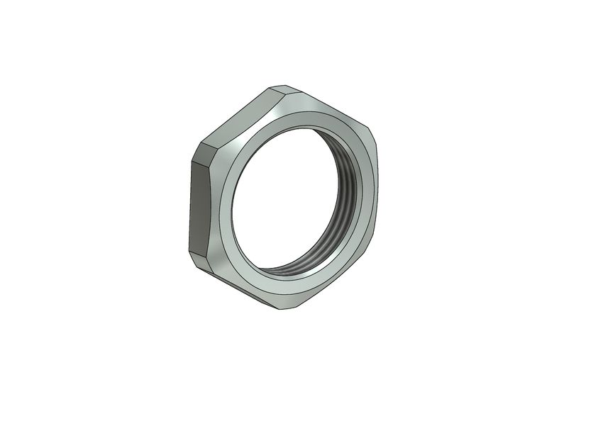 Amphenol CONEC, Nickel Plated Copper Alloy, Zinc Alloy Hex Nut, RoHS Compliant, M8 x 0.5mm