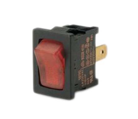 Marquardt Illuminated SPST, On-Off Rocker Switch Panel Mount