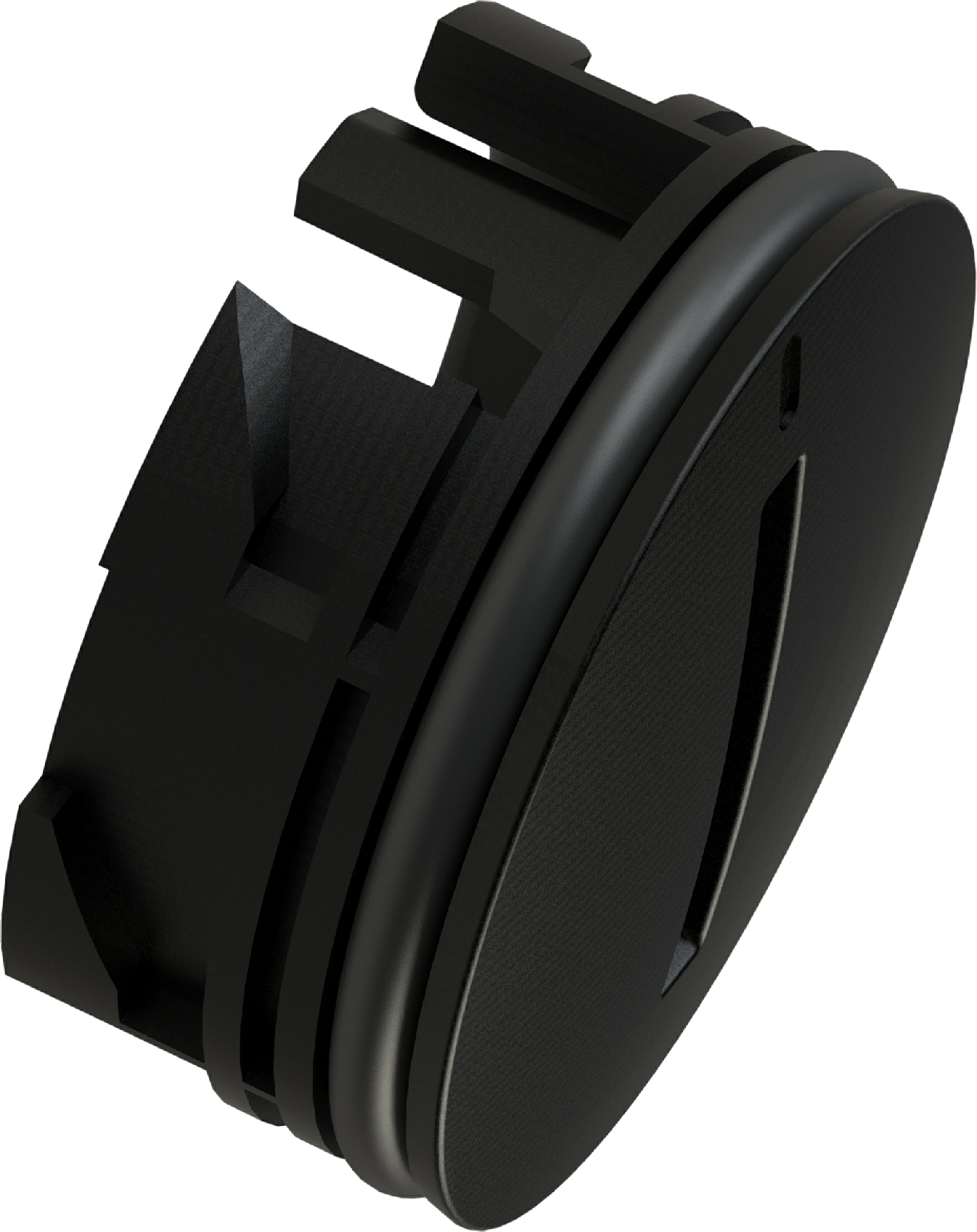 Flexicon Circular Lid, Blanking Plug, Nylon 6, Black