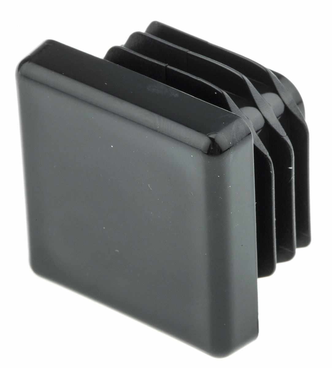 RS PRO Black Square Tube Plug, 25mm