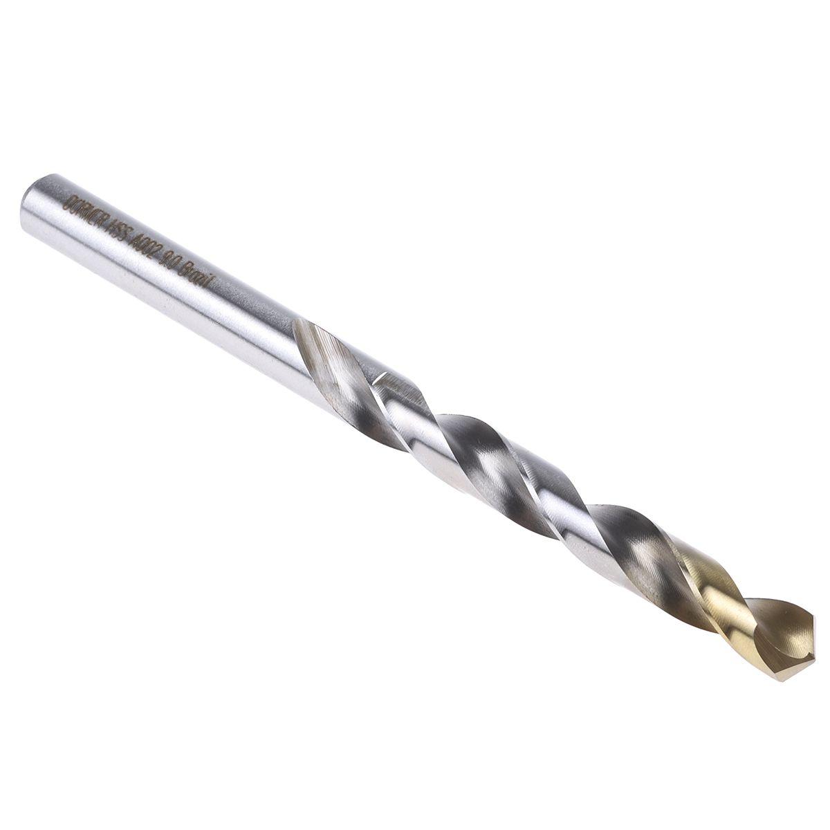 Dormer A002 Series HSS-TiN Twist Drill Bit, 9mm Diameter, 125 mm Overall