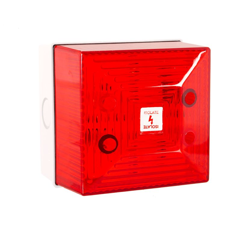 Clifford & Snell FL40 Series Red Flashing Beacon, 24 V dc, Wall Mount, Xenon Bulb, IP65
