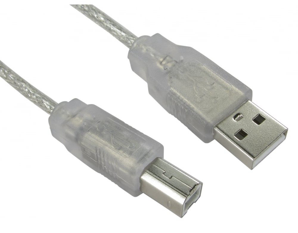 RS PRO USB 2.0, Male USB A to Male USB B, 480Mbps, 1.8m