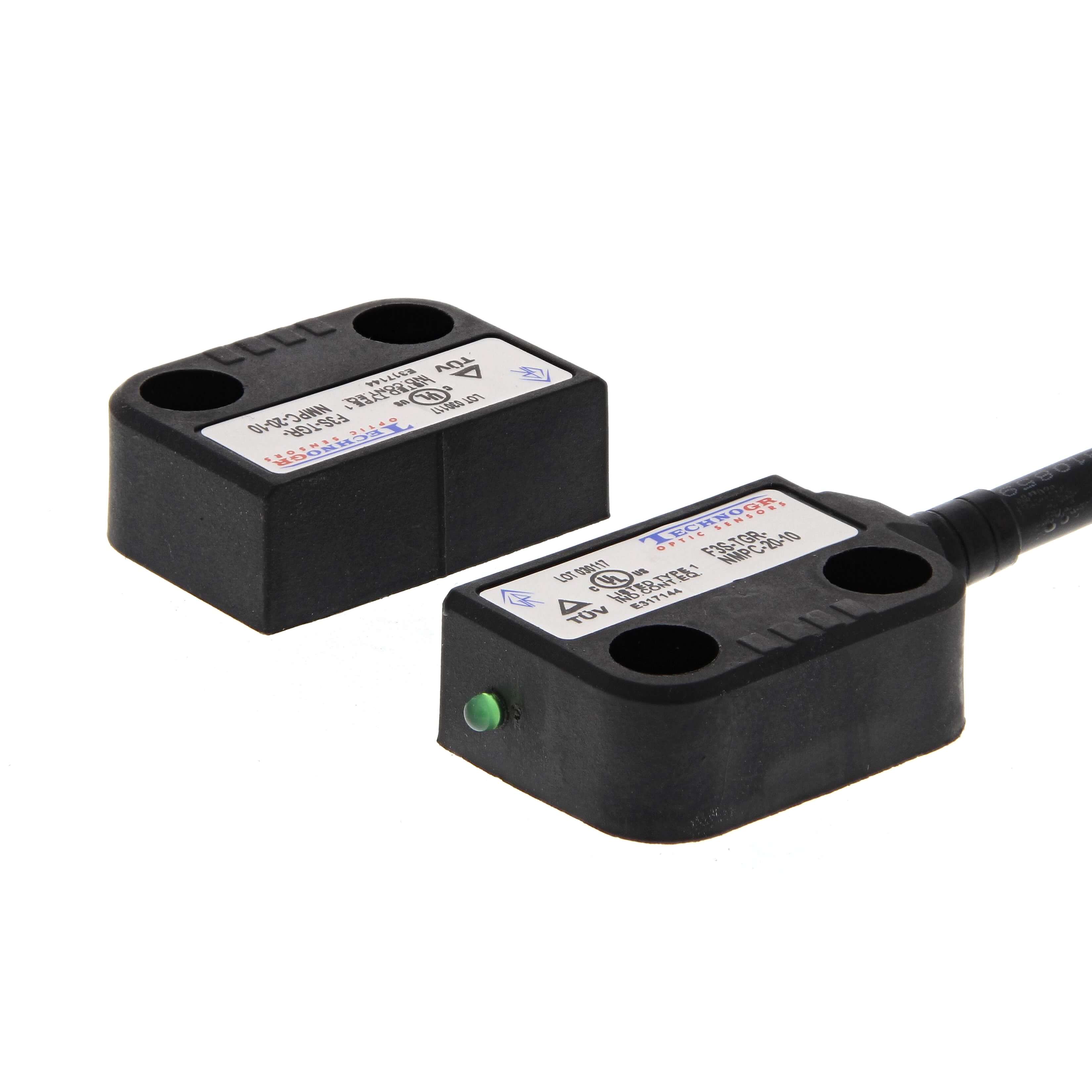 Omron F3S-TGR-N Series Magnetic Non-Contact Safety Switch, 24V dc, Plastic Housing, 2NC, 5m Cable