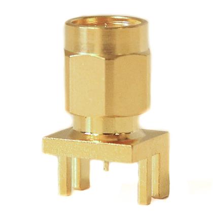Mueller Electric, Jack Edge Mount SMA Connector, 50Ω, Solder Termination, Straight Body