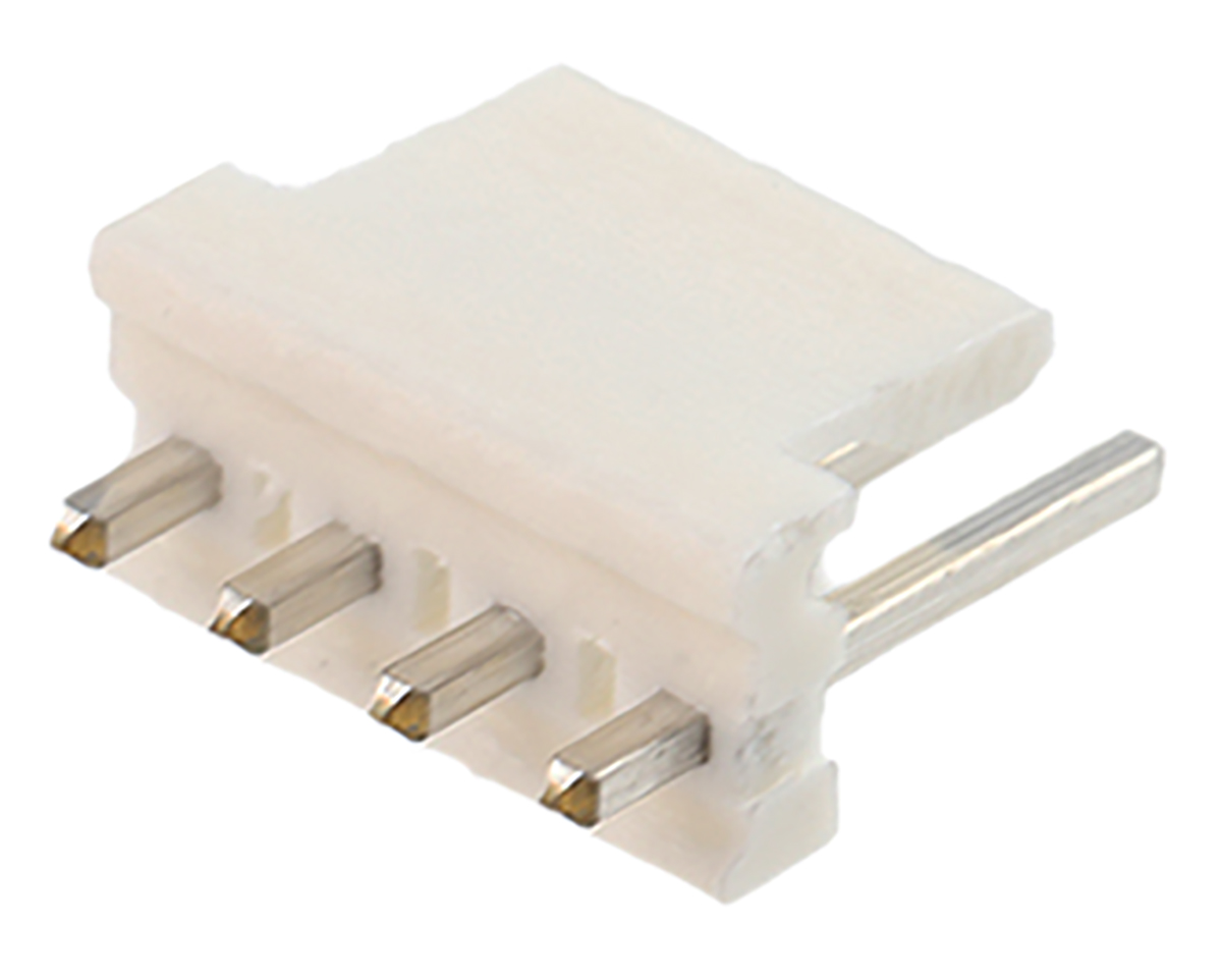 TE Connectivity MTA-156 Series Straight Through Hole Pin Header, 4 Contact(s), 3.96 mm Pitch, 1 Row, Unshrouded