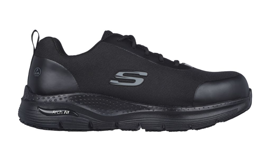 Skechers 36770 Men's Black Steel Toe Capped Safety Trainers, UK 7, EU 41