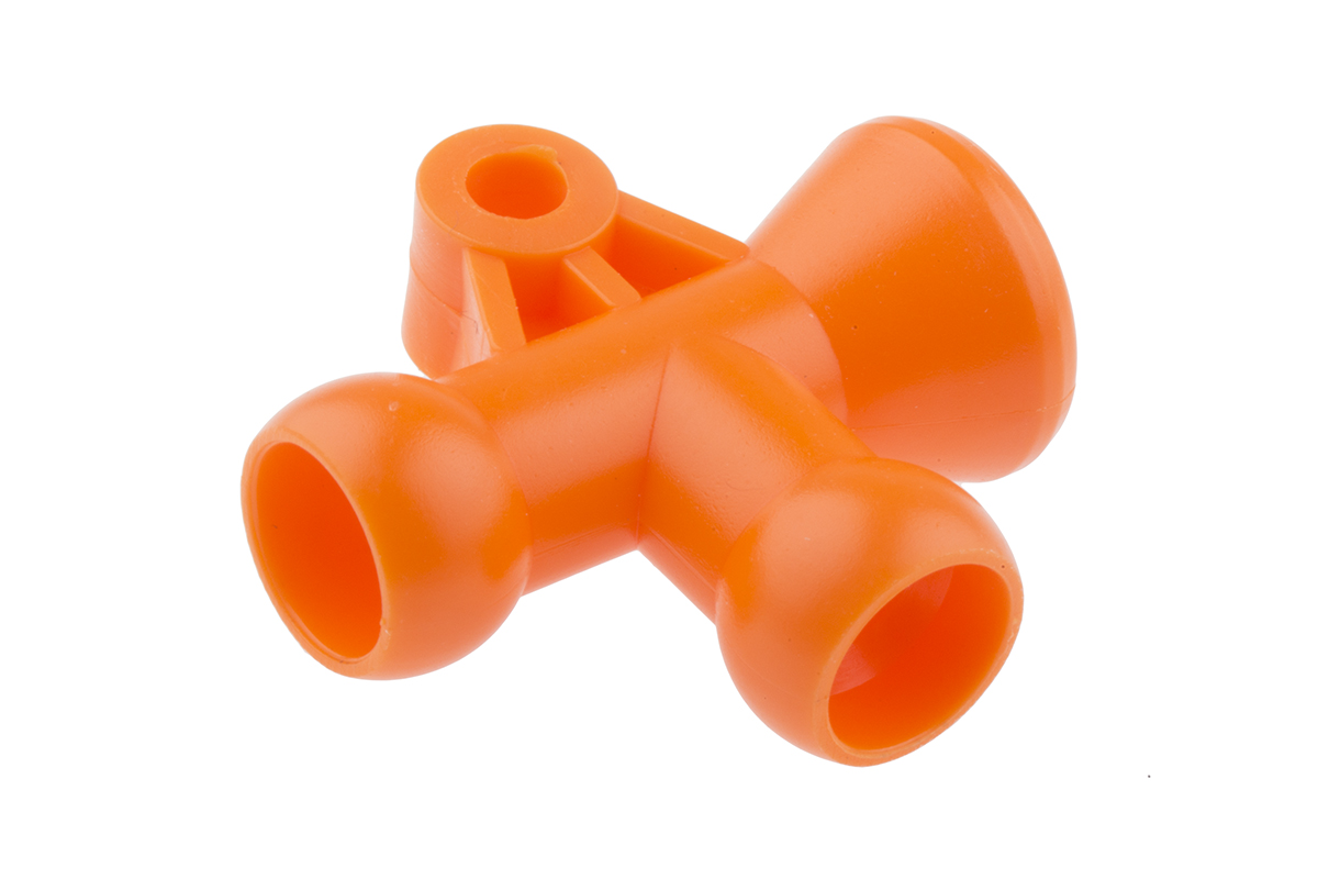 RS PRO Acetal Copolymer 1/4in T Fitting