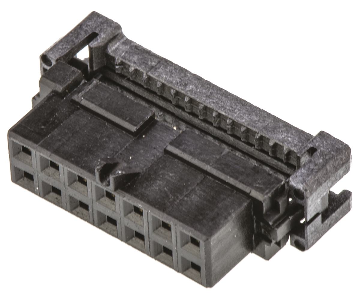 TE Connectivity 14-Way IDC Connector Socket for Cable Mount, 2-Row