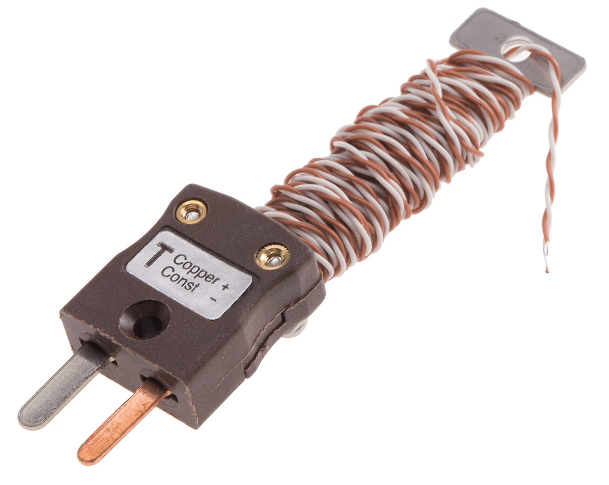 RS PRO Type T Exposed Junction Thermocouple 2m Length, 1/0.2mm Diameter → +220°C