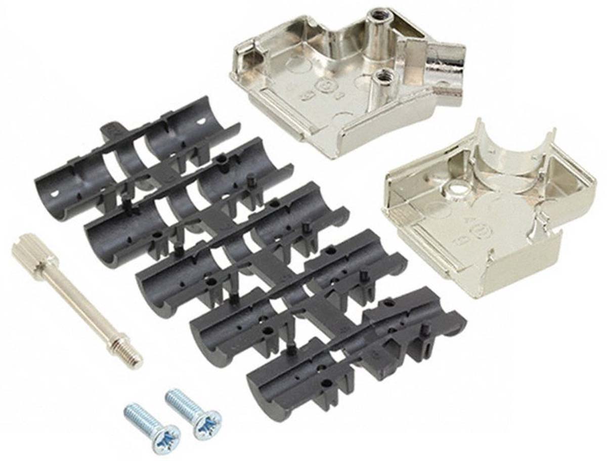 HARTING Metal Angled D Sub Backshell, 9 Way