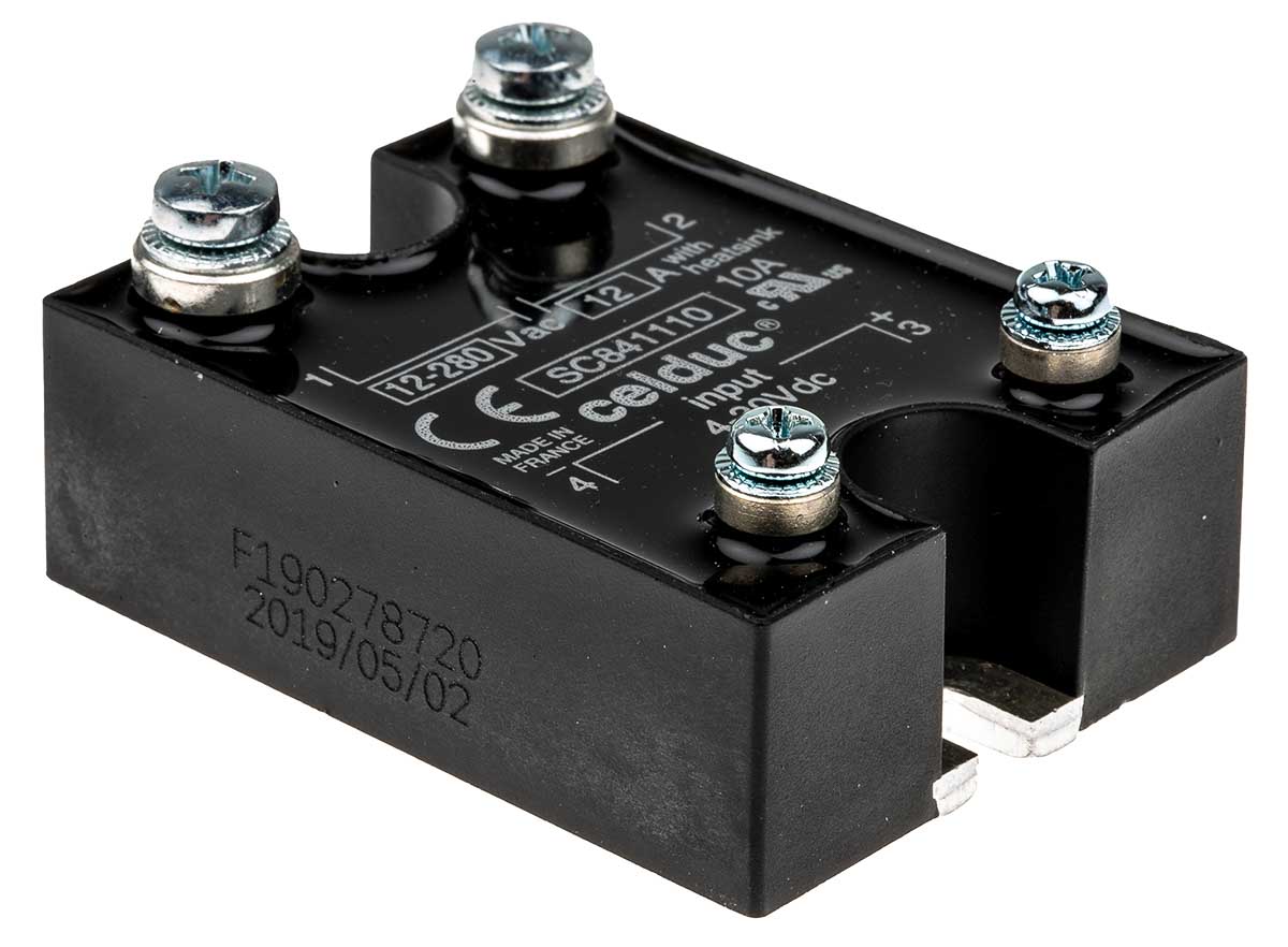 Celduc SC8 Series Solid State Relay, 12 A Load, Panel Mount, 280 V rms Load, 30 V dc Control