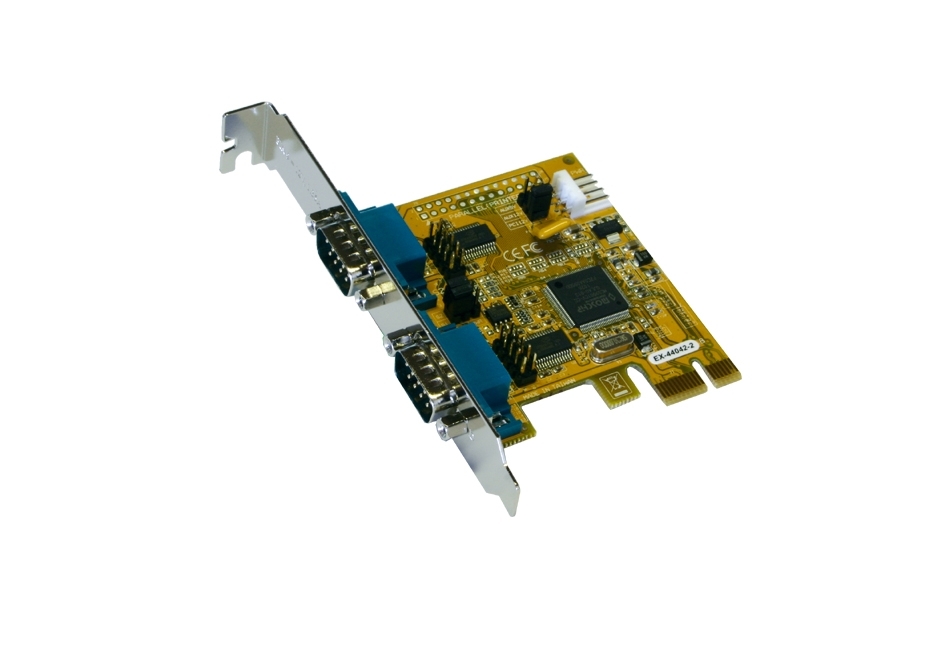 Exsys 2 Port PCIe RS232 Serial Card