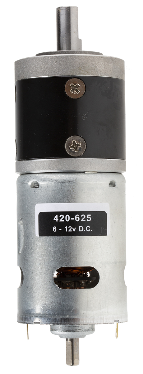 RS PRO Brushed Geared DC Geared Motor, 38.7 W, 12 V dc, 95 Ncm, 1085 rpm, 12mm Shaft Diameter