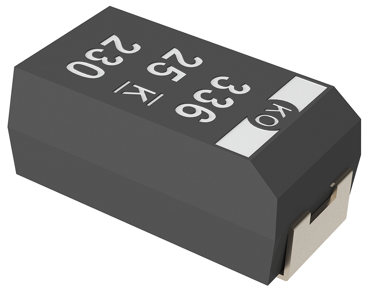 KEMET 100μF Surface Mount Polymer Capacitor, 25V dc