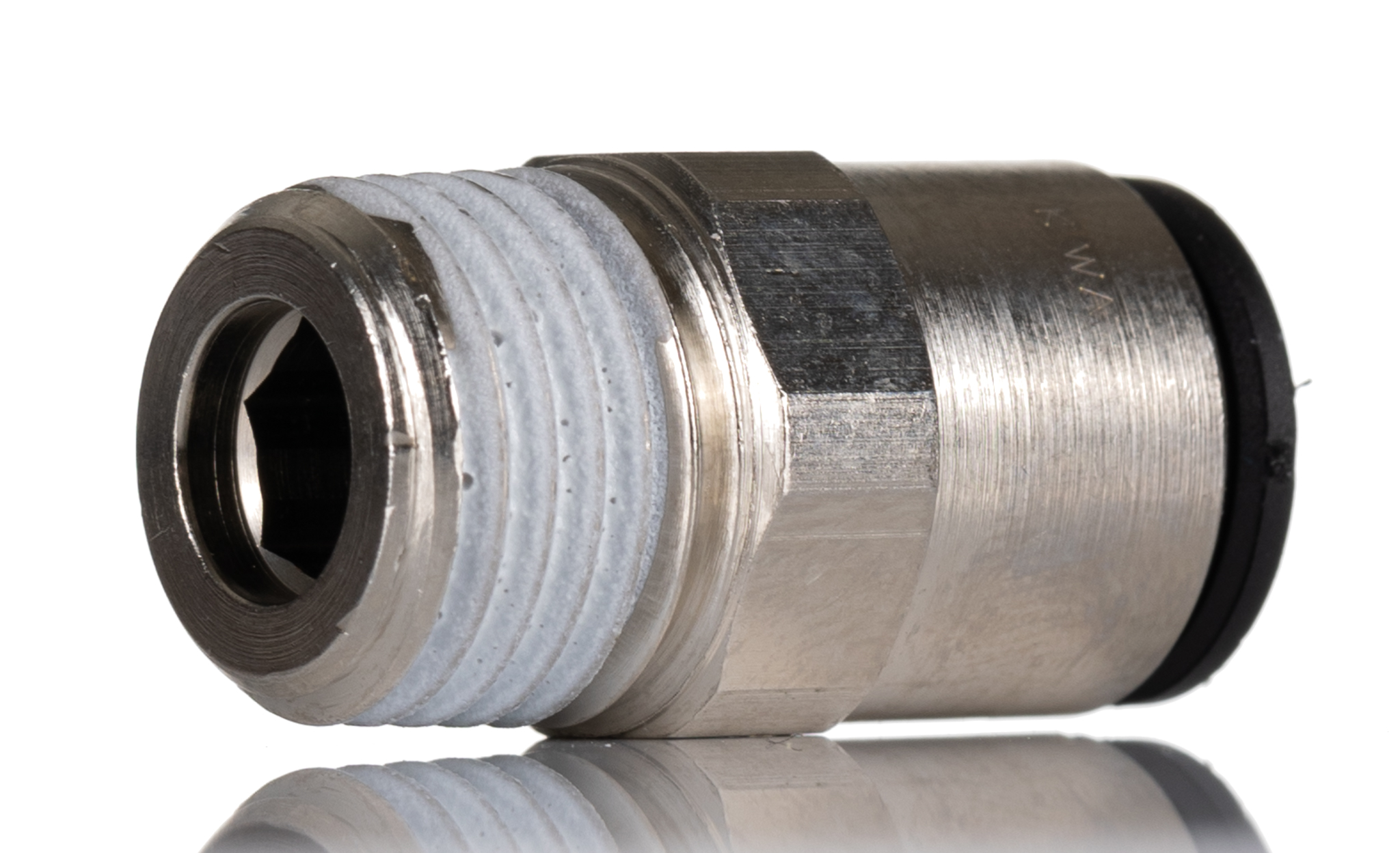 Legris LF3000 Series Straight Threaded Adaptor, R 1/4 Male to Push In 8 mm, Threaded-to-Tube Connection Style