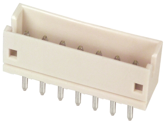 JST ZH Series Top Entry Through Hole PCB Header, 7 Contact(s), 1.5 mm Pitch, 1 Row, Shrouded