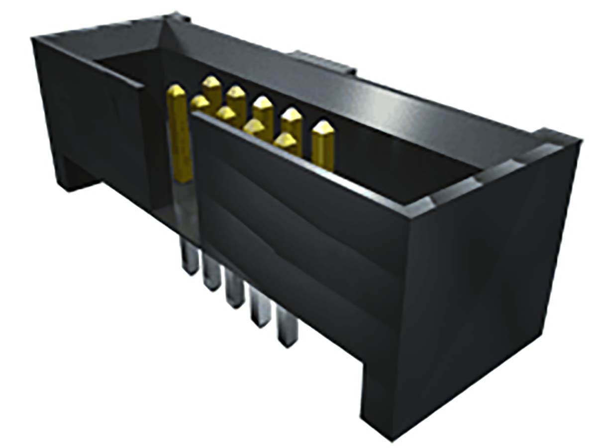 Samtec ESHF Series Right Angle Surface PCB Header, 50 Contact(s), 1.27 mm Pitch, 2 Row, Shrouded