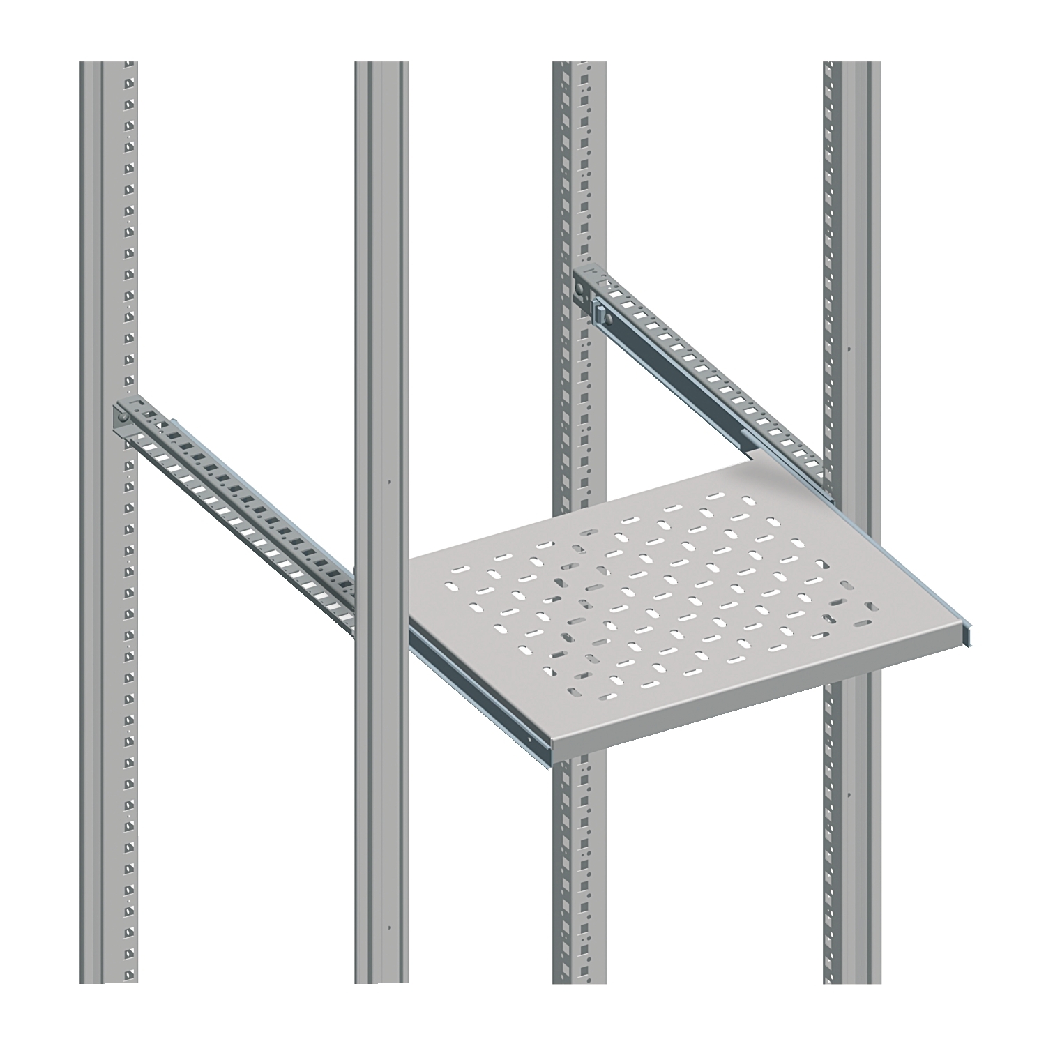 Telescopic Rail, 500mm Depth, 25kg Max Load