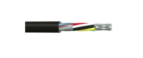 RS PRO Multi-Core Industrial Cable, 20 Cores, 0.22 mm², Unscreened, 25 m, Black Polyvinyl Chloride Sheath