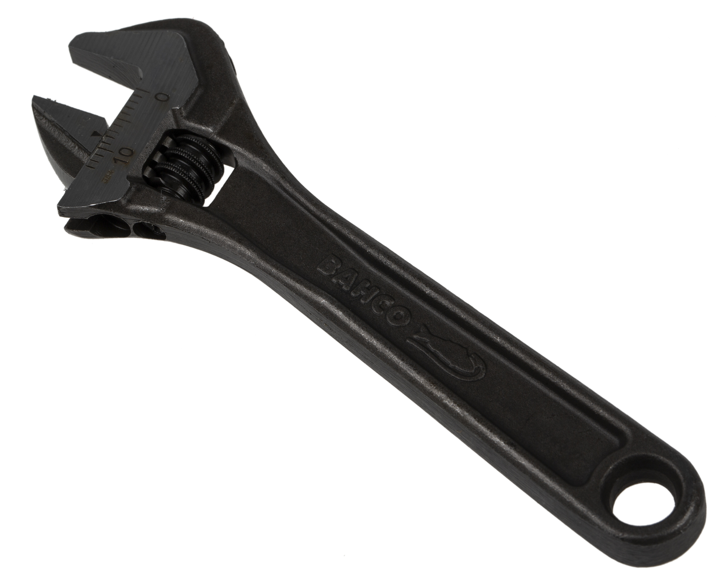 Bahco Adjustable Spanner, 110 mm Overall, 9mm Jaw Capacity, Metal Handle