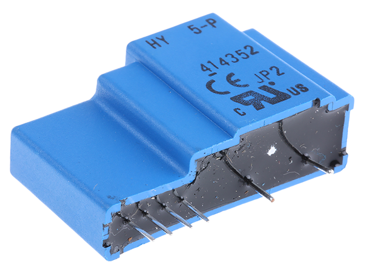 LEM HY Series Current Transformer, 5A Input, 15:1, 0.7mm Bore, 12 → 15 V