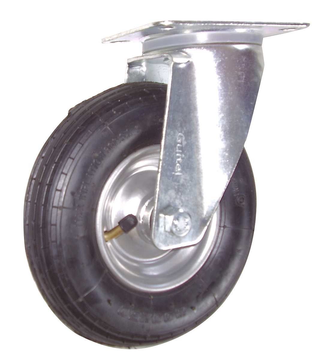 Guitel Hervieu Swivel Castor Wheel, 75kg Capacity, 200mm Wheel