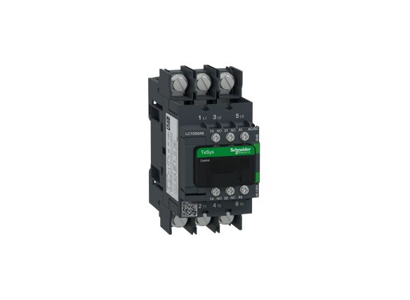 Schneider Electric TeSys D LC1D Contactor, 48 → 130 V Coil, 3-Pole, 50 A, 1 NO + 1 NC