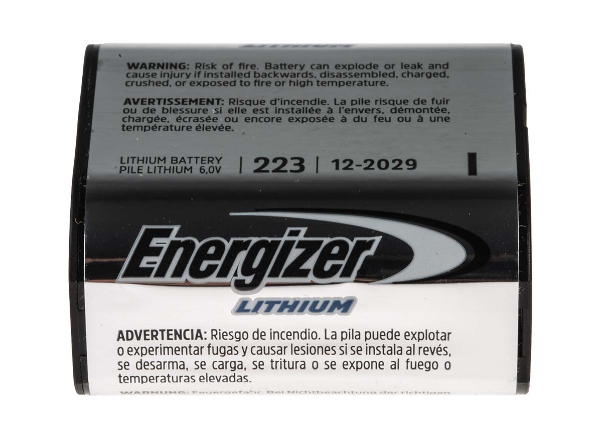 Energizer Lithium Manganese Dioxide 6V, CRP2 Camera Battery