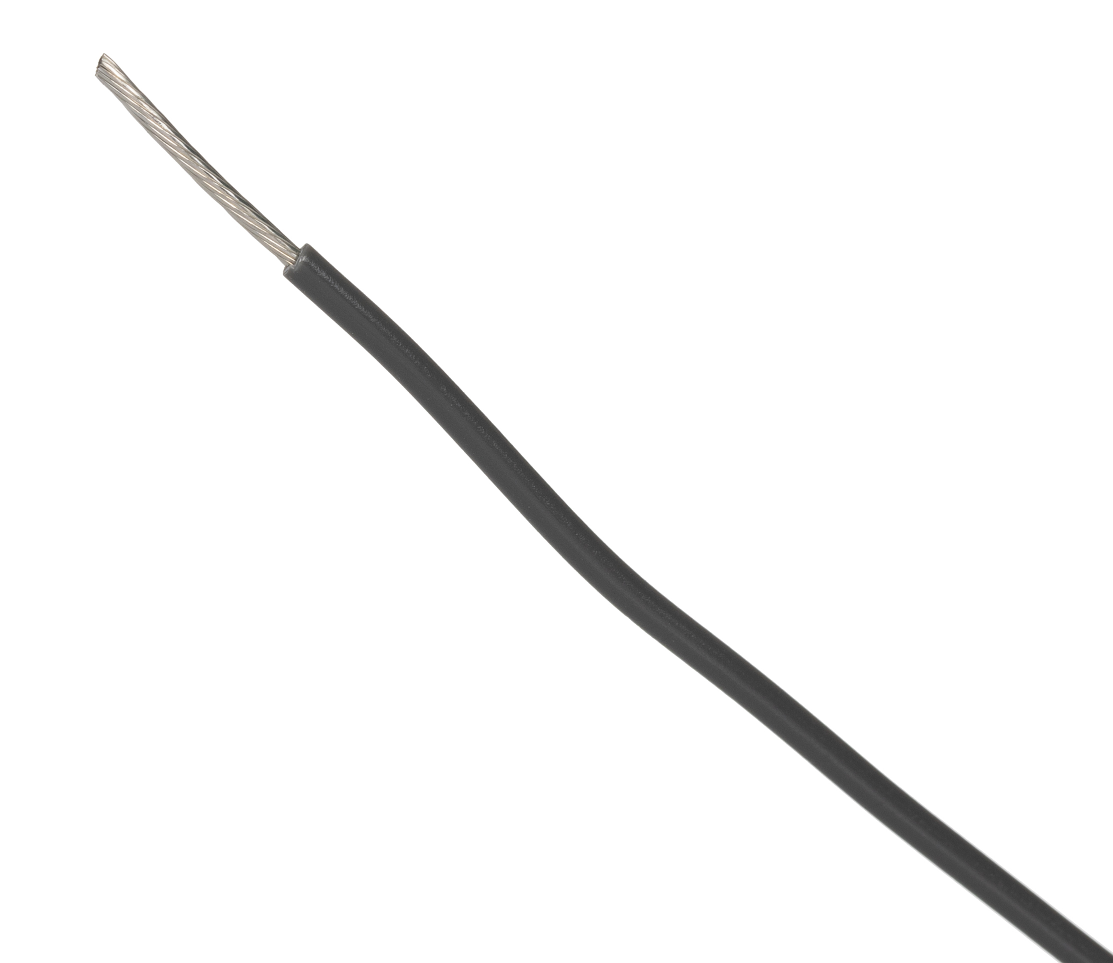 Alpha Wire Premium 3055 Series Grey 0.75 mm² Hook Up Wire, 18 AWG, 16/0.25 mm, 30m, PVC Insulation, 3055 SL005