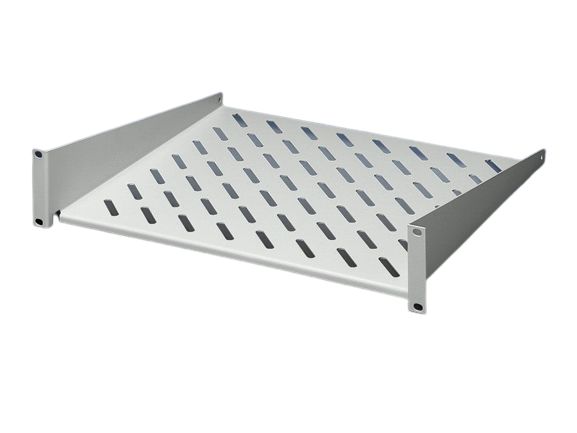 Rittal Black Shelf, 2U, 25kg Load, 482.6mm x 250mm