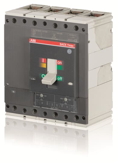 ABB, Tmax MCCB 4P 500A, Breaking Capacity 40 kA, Fixed Mount