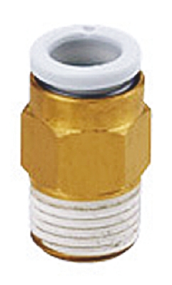 SMC KQ2 Series Straight Threaded Adaptor, M5 Male to Push In 4 mm, Threaded-to-Tube Connection Style