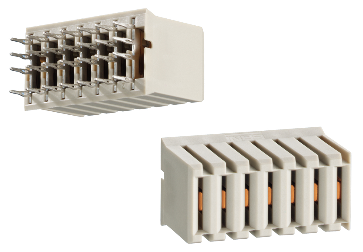 ERNI, ERmet 2mm Pitch Universal Power Module Backplane Connector, Female, Vertical, 5 Column, 4 Row, 7 Way