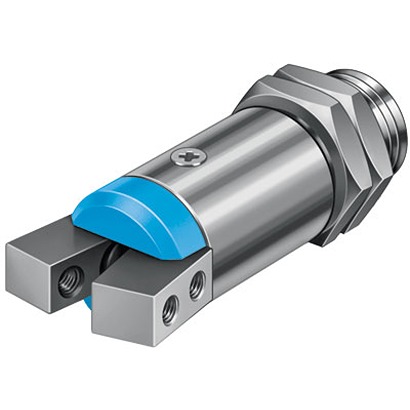 Festo 2 Finger Single Action Pneumatic Gripper, HGWM-12-EO-G7, Angle Gripping Type